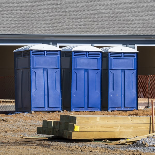 are there any restrictions on where i can place the porta potties during my rental period in Hancock New York